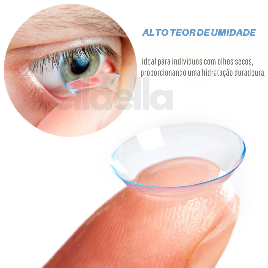 Lente de Contato Incolor com Grau para Miopia