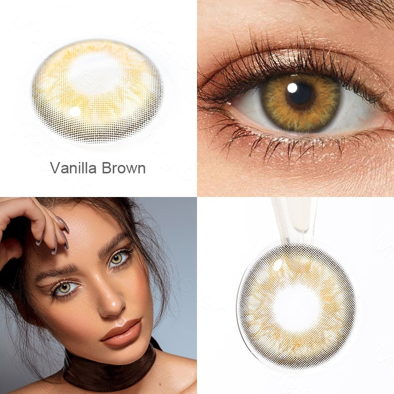 Lente de contato Colorida Anual - Vanilla Brown