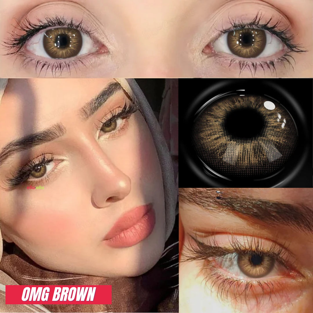 Lente de contato colorida - OMG Brown