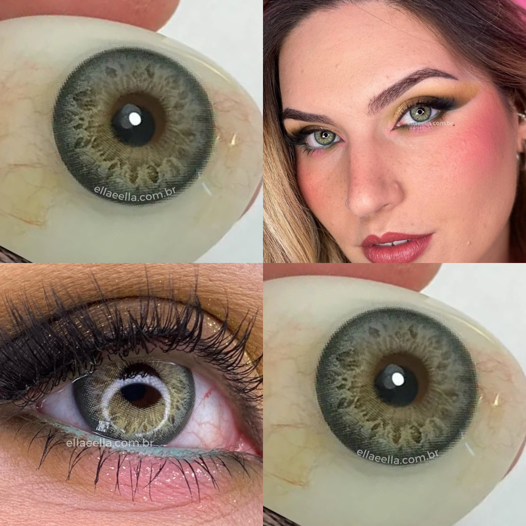 Lente De Contato Anual - Ancient Green