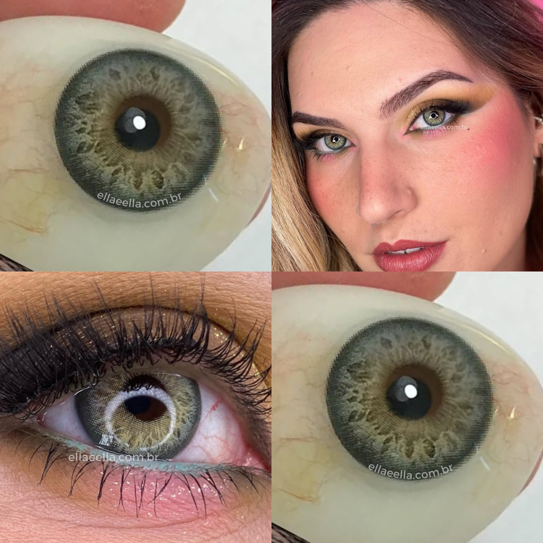 Lente De Contato Anual - Ancient Green