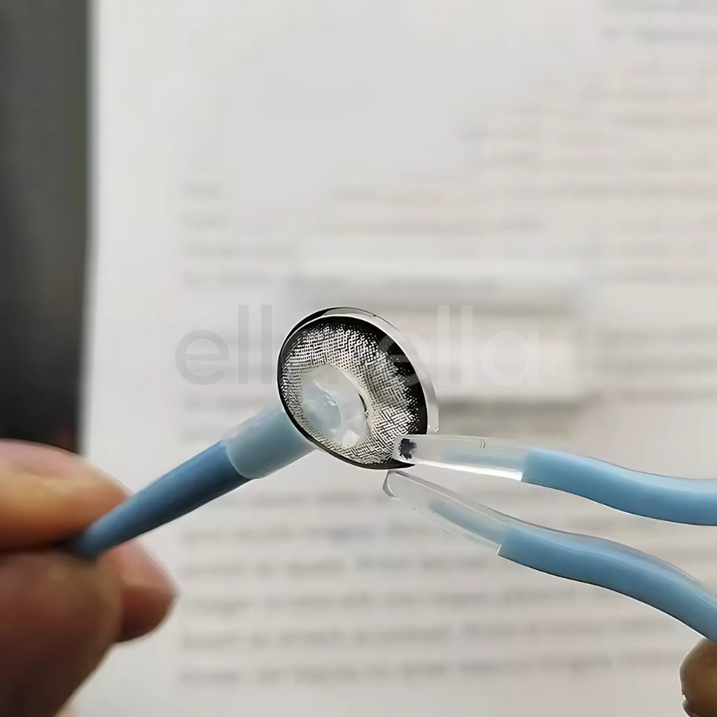 Aplicador com Pinça e Ventosa para Lentes de Contato