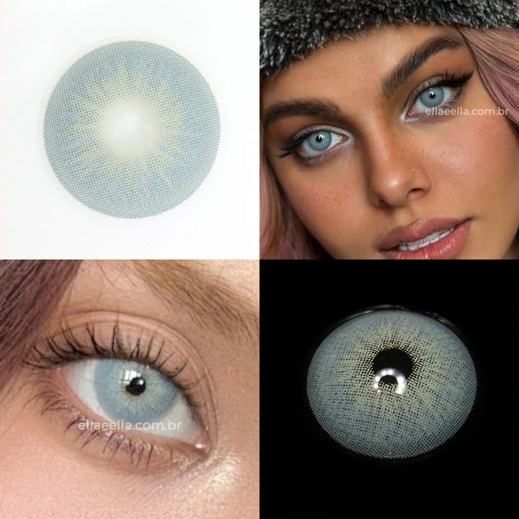 Lente de Contato Anual - Chelsea Soft Gray (Pupila Reduzida)