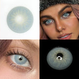 Lente de Contato Anual - Chelsea Soft Gray (Pupila Reduzida)