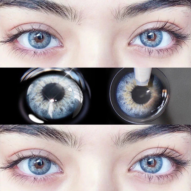 Lente de Contato Colorida - DNA Taylor Blue Gray