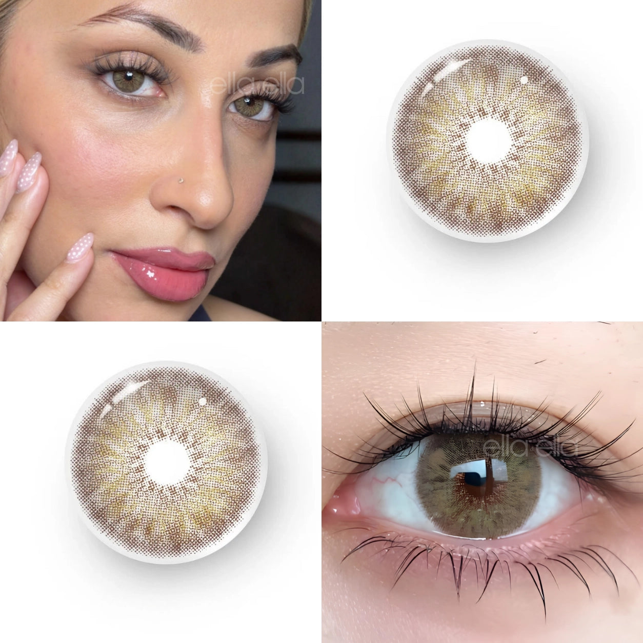 Lente De Contato Anual - Brezy Brown Hazel (Pupila Reduzida)