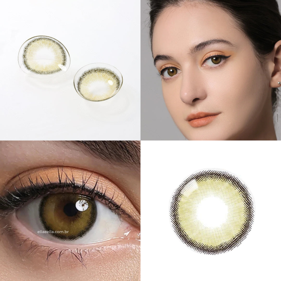 Lente De Contato Colorida - Verde Oliva