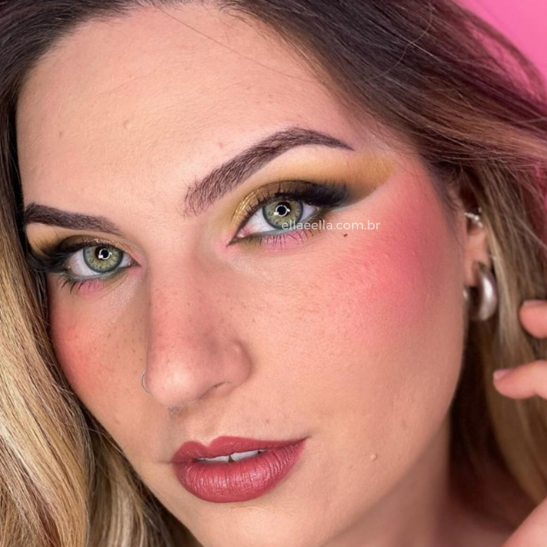 Lente De Contato Anual - Ancient Green