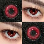 Lente De Contato Cosplay Anual - Annabelle Red