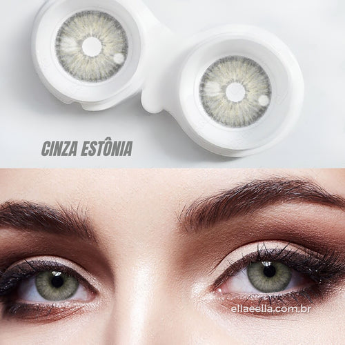 Lente de Contato Anual - Cinza Estônia  (Pupila Reduzida)