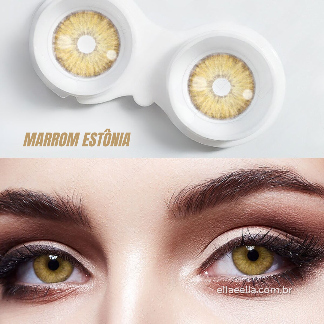 Lente de Contato Anual - Marrom Estônia (Pupila Reduzida)