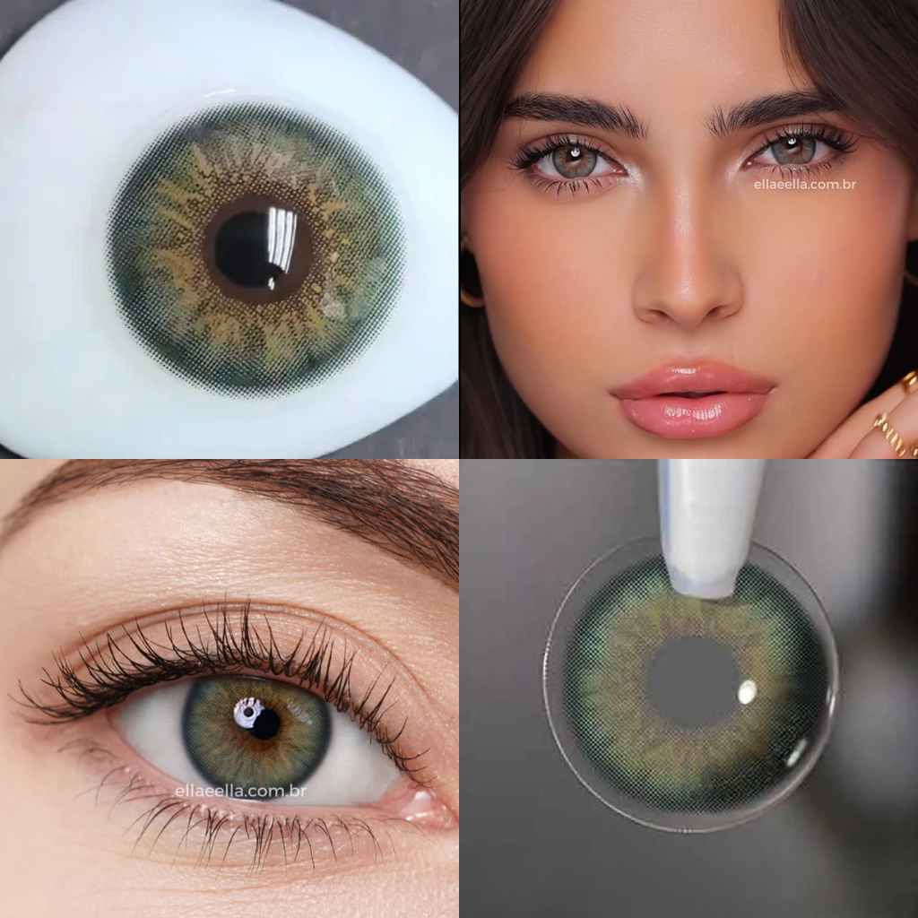 Lente De Contato Anual - Golden Esmerald