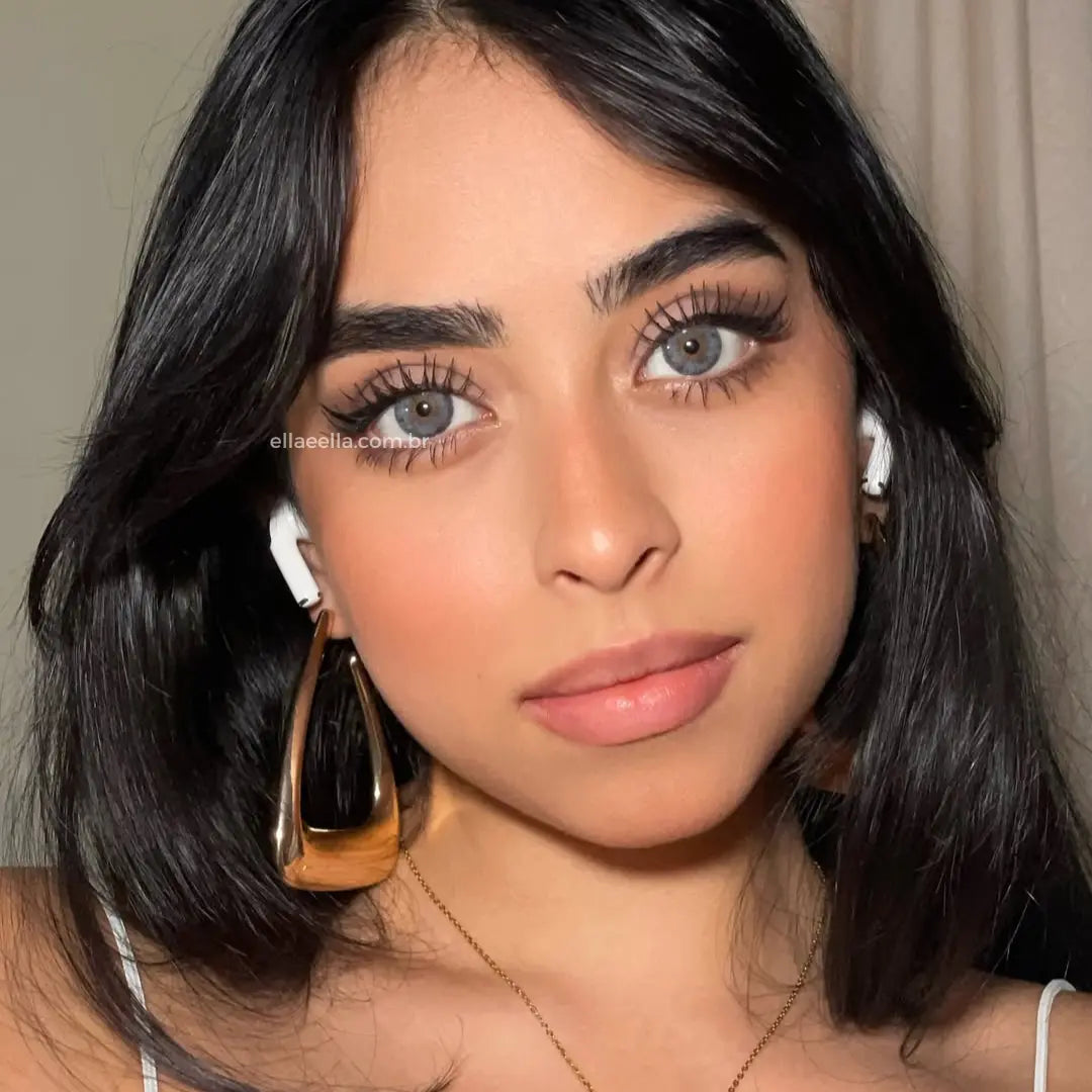 Lente De Contato Anual - Siri Gray (Pupila Reduzida)