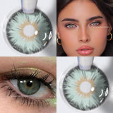 Lente De Contato Anual - Siri Green (Pupila Reduzida)