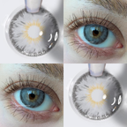 Lente De Contato Anual - Siri Gray (Pupila Reduzida)