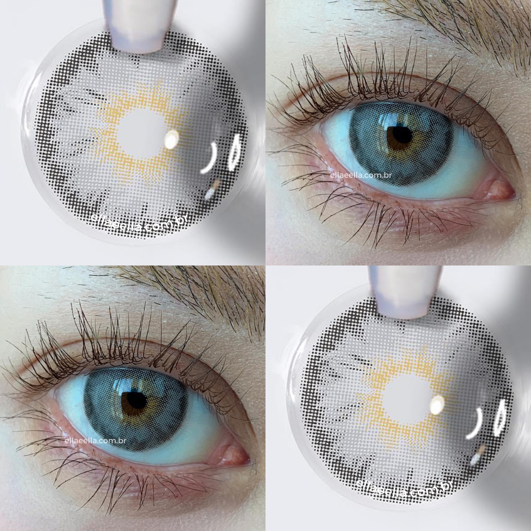 Lente De Contato Anual - Siri Gray (Pupila Reduzida)