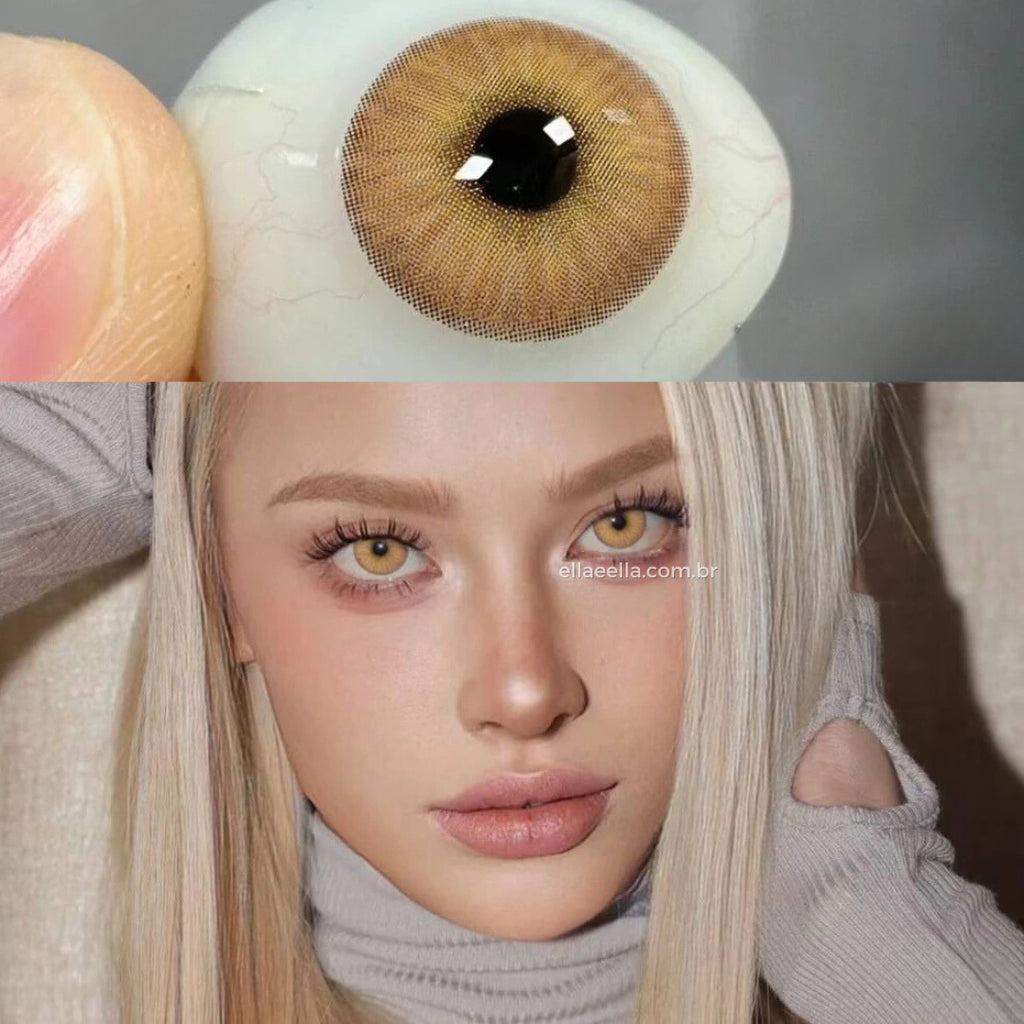 Lente de Contato Anual - Marrom Estônia (Pupila Reduzida)