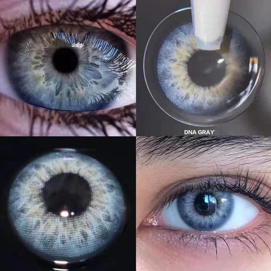 Lente de Contato Colorida - DNA Taylor Blue Gray