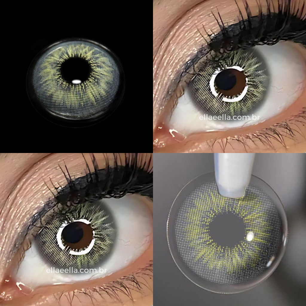 Lente de Contato Colorida, Genetic Cinza
